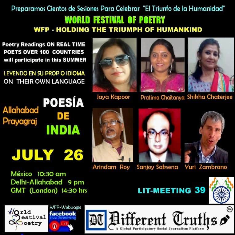Five Poets of Prayagraj go Global in a World Festival of Poetry and Different Truths Event